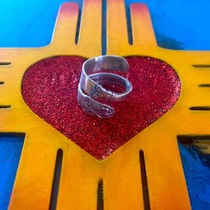 Sterling silver spoon ring